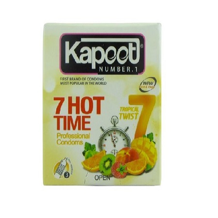 کاندوم 7 کاره گرم کاپوت بسته 3 عددی